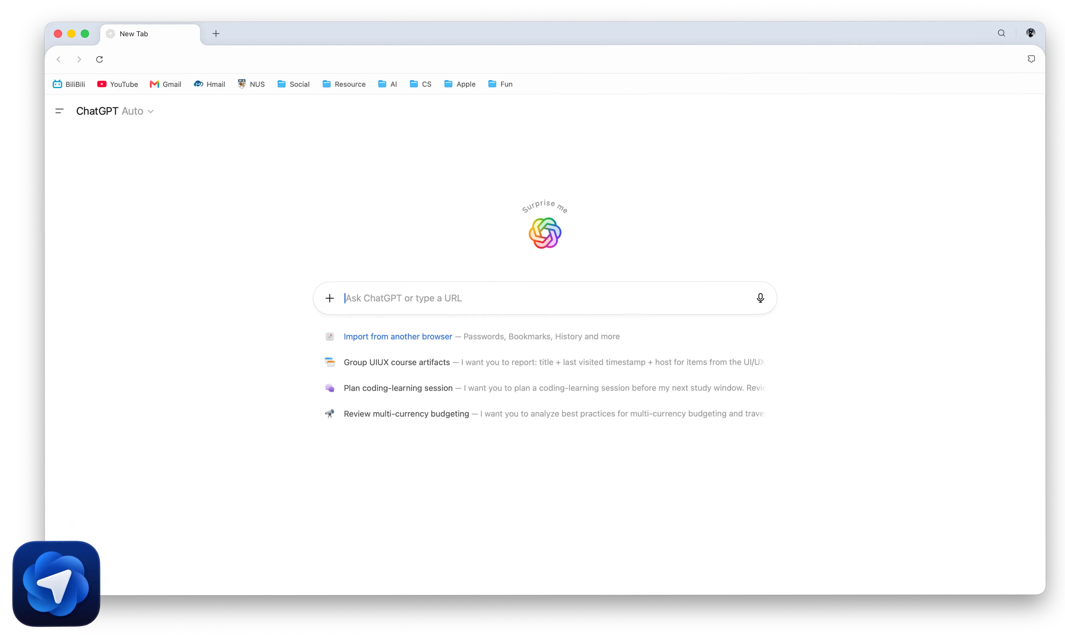 Atlas is much cleaner than chrome :)